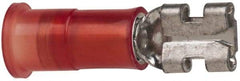 3M - 22 to 18 AWG, Nylon, Partially Insulated, Female Wire Disconnect - 3/16 Inch Wide Tab, Red, RoHS 2011/65/EU Compliant - Strong Tooling