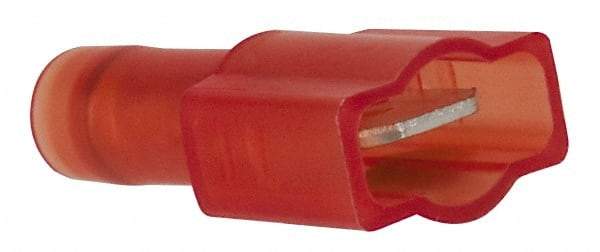 3M - 22 to 18 AWG, Nylon, Fully Insulated, Male Wire Disconnect - 1/4 Inch Wide Tab, Red, RoHS 2011/65/EU Compliant - Strong Tooling