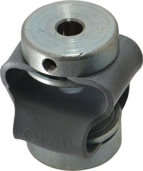 Huco - 3/16" Max Bore Diam, Flexible Flex P Double Loop Coupling - 27mm OD, Polyurethane - Strong Tooling