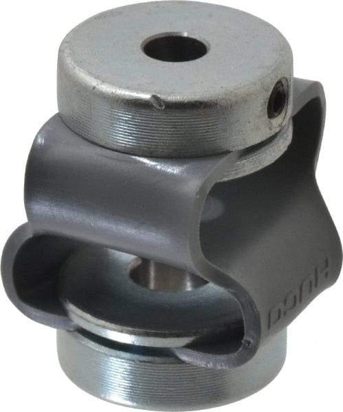 Huco - 1/4" Max Bore Diam, Flexible Flex P Double Loop Coupling - 27mm OD, Polyurethane - Strong Tooling