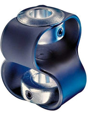 Huco - 5/8" Max Bore Diam, Flexible Flex P Double Loop Coupling - 54mm OD, Polyurethane - Strong Tooling