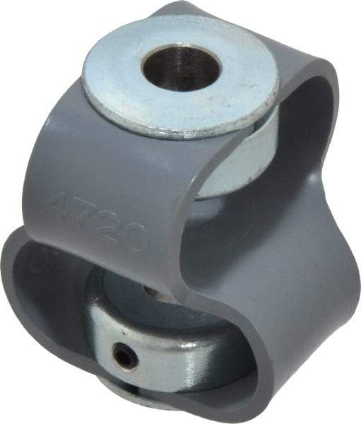 Huco - 3/8" Max Bore Diam, Flexible Flex P Double Loop Coupling - 48mm OD, Polyurethane - Strong Tooling