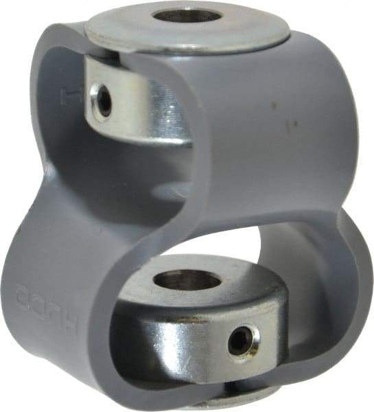 Huco - 3/8" Max Bore Diam, Flexible Flex P Double Loop Coupling - 54mm OD, Polyurethane - Strong Tooling