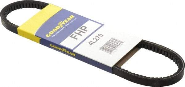 Continental ContiTech - Section 4L, 27" Outside Length, V-Belt - High Traction Rubber, Fractional HP, No. 4L270 - Strong Tooling