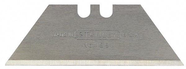 Stanley - 5 Piece Carbon Steel Utility Knife Blade - 2" OAL, 0.017" Blade Thickness - Strong Tooling