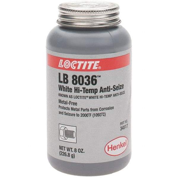 Loctite - 8 oz Brush Top High Temperature Anti-Seize Lubricant - Graphite, 2,000°F - Strong Tooling