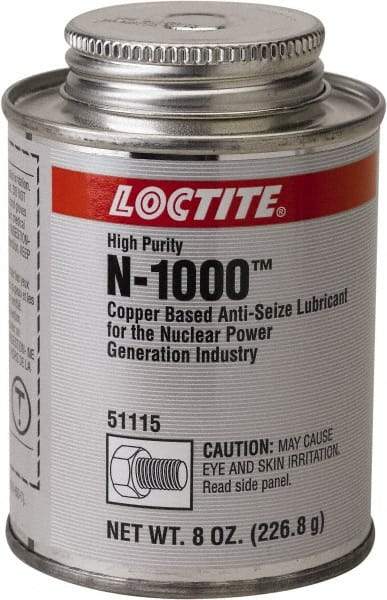 Loctite - 8 oz Brush Top Anti-Seize Lubricant - Copper, 1,800°F, Copper - Strong Tooling