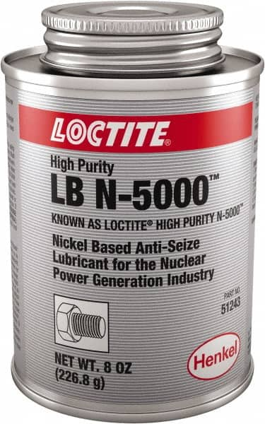 Loctite - 8 oz Brush Top High Purity Anti-Seize Lubricant - Nickel, 2,400°F - Strong Tooling