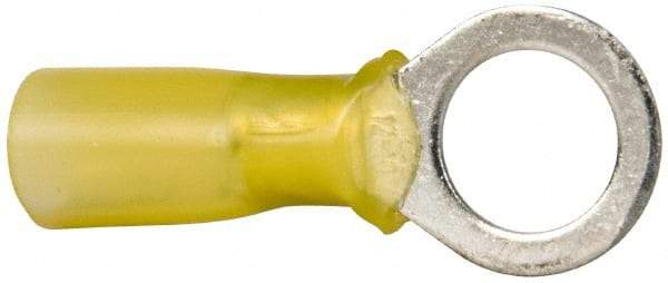 3M - 12-10 AWG Partially Insulated Crimp Connection Circular Ring Terminal - 3/8" Stud, Copper Contact - Strong Tooling