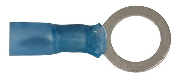 3M - 16-14 AWG Partially Insulated Crimp Connection Circular Ring Terminal - 3/8" Stud, Copper Contact - Strong Tooling