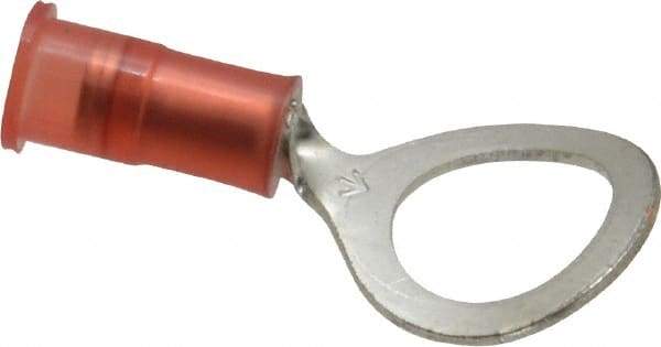 3M - 22-18 AWG Partially Insulated Crimp Connection Circular Ring Terminal - 3/8" Stud, Copper Contact - Strong Tooling