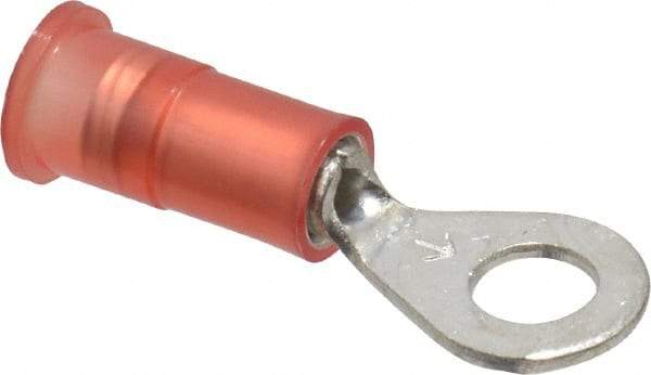 3M - 22-18 AWG Partially Insulated Crimp Connection Circular Ring Terminal - #8 Stud, Copper Contact - Strong Tooling