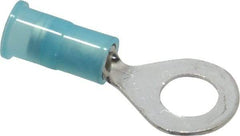 3M - 16-14 AWG Partially Insulated Crimp Connection Circular Ring Terminal - 1/4" Stud, Copper Contact - Strong Tooling