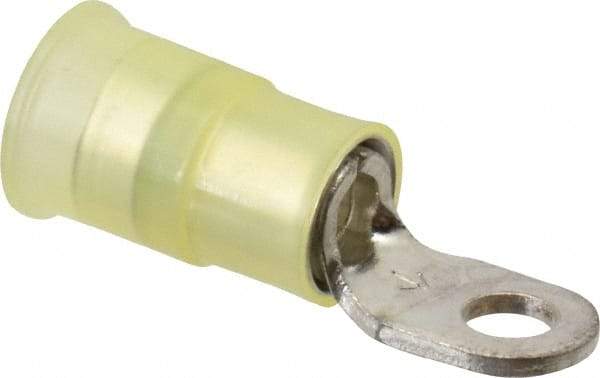 3M - 12-10 AWG Partially Insulated Crimp Connection Circular Ring Terminal - #6 Stud, Copper Contact - Strong Tooling