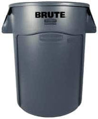 Rubbermaid - 10 Gal Gray Round Trash Can - Polyethylene, None Graphic, 17-1/8" High, Lid Not Included - Strong Tooling