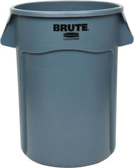 Rubbermaid - 44 Gal Gray Round Trash Can - Polyethylene, 31-1/2" High - Strong Tooling