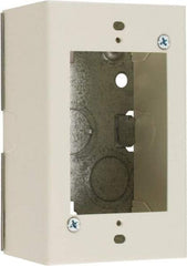 Wiremold - 1 Gang, (2) 1/2" Knockouts, Steel Rectangle Device Box - 4-5/8" Overall Height x 2-7/8" Overall Width x 1-3/4" Overall Depth - Strong Tooling