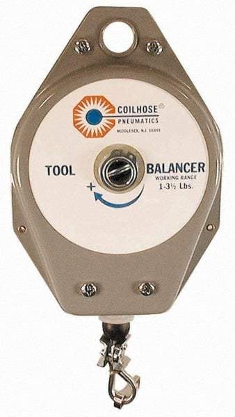 Coilhose Pneumatics - 25 Lb Load Capacity, 8" Travel Distance, Tool Balancer - Tension Adjustment - Strong Tooling