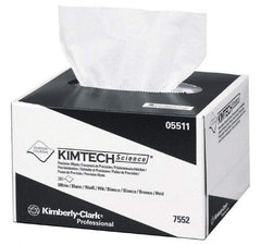 Kimtech - Dry Clean Room/Lab/Critical Task Wipes - Pop-Up, 8-3/8" x 4-3/8" Sheet Size, White - Strong Tooling