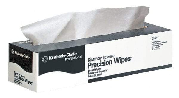 Kimtech - Dry Clean Room/Lab/Critical Task Wipes - Pop-Up, 16-5/8" x 14-3/4" Sheet Size, White - Strong Tooling