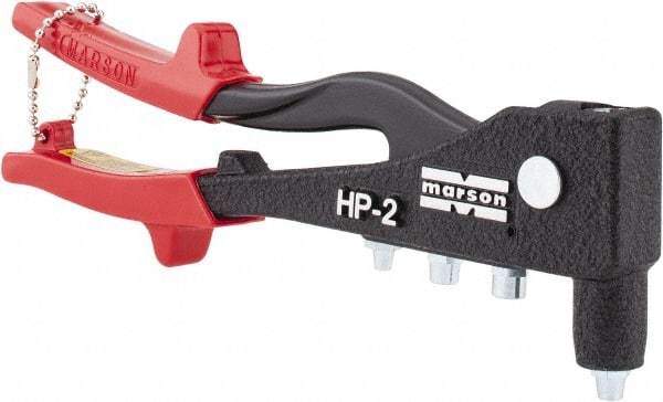 Marson - Right Angle Head Hand Riveter - 3/16" Rivet Capacity - Strong Tooling