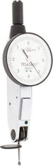 TESA Brown & Sharpe - 0.008 Inch Range, 0.0001 Inch Dial Graduation, Horizontal Dial Test Indicator - 1 Inch White Dial, 0-4-0 Dial Reading, Accurate to 0.0001 Inch - Strong Tooling