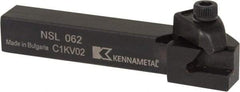 Kennametal - Internal/External Thread, Left Hand Cut, 3/8" Shank Width x 3/8" Shank Height Indexable Threading Toolholder - 2-1/2" OAL, N.2L Insert Compatibility, NS Toolholder, Series Top Notch - Strong Tooling