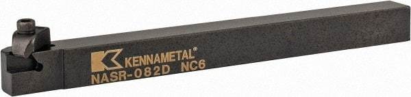 Kennametal - Internal/External Thread, Right Hand Cut, 1/2" Shank Width x 1/2" Shank Height Indexable Threading Toolholder - 6" OAL, N.2R Insert Compatibility, NAS Toolholder, Series Top Notch - Strong Tooling