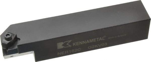 Kennametal - Internal/External Thread, Right Hand Cut, 1" Shank Width x 1" Shank Height Indexable Threading Toolholder - 5" OAL, N.2L Insert Compatibility, NE Toolholder, Series Top Notch - Strong Tooling