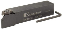 Kennametal - Internal/External Thread, Right Hand Cut, 1" Shank Width x 1" Shank Height Indexable Threading Toolholder - 5" OAL, NU 3125L Insert Compatibility, NR Toolholder, Series Top Notch - Strong Tooling