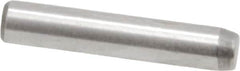 Made in USA - 3/32" Diam x 1/2" Pin Length 416 Stainless Steel Precision Dowel Pin - Passivated Finish, C 36-42 Hardness, 2 Beveled End - Strong Tooling