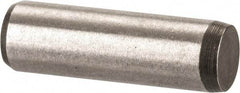 Made in USA - 3/16" Diam x 5/8" Pin Length 416 Stainless Steel Precision Dowel Pin - Passivated Finish, C 36-42 Hardness, 2 Beveled End - Strong Tooling