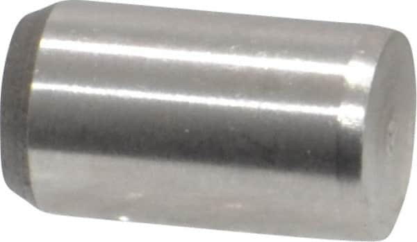 Made in USA - 1/4" Diam x 7/16" Pin Length 416 Stainless Steel Precision Dowel Pin - Passivated Finish, C 36-42 Hardness, 2 Beveled End - Strong Tooling