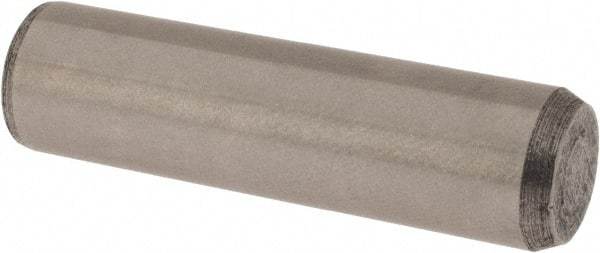 Made in USA - 3/8" Diam x 1-3/8" Pin Length 416 Stainless Steel Precision Dowel Pin - Passivated Finish, C 36-42 Hardness, 2 Beveled End - Strong Tooling