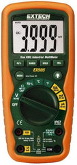 Extech - EX505, CAT IV, 1,000 VAC/VDC, Digital True RMS Multimeter - 40 mOhm, Measures Voltage, Capacitance, Current, Frequency, Resistance, Temperature - Strong Tooling