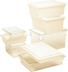 Rubbermaid - Rectangular, White Polyethylene Food Tote Box - 12" High x 18" Wide x 26" Long, with Snap-On Lid - Strong Tooling