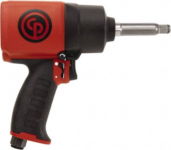 Chicago Pneumatic - 1/2" Drive, 9,000 RPM, 750 Ft/Lb Torque Impact Wrench - Pistol Grip Handle, 1,260 IPM, 19 CFM, 90 psi, 1/4" NPT Inlet - Strong Tooling