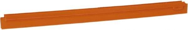 Vikan - 24" Rubber Blade Squeegee Refill - Double Edge, Orange, Plastic Holder - Strong Tooling