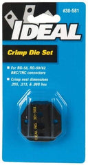 Ideal - RG-58, RG-59/62 Crimping Die Set - Use with Crimpmaster Ratcheting Crimp Tool - Strong Tooling