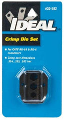 Ideal - RG-59, RG-6 Crimping Die Set - Use with Crimpmaster Ratcheting Crimp Tool - Strong Tooling