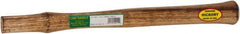 Made in USA - 18" Long Replacement Handle for Ball Pein, Machinist & Riveting Hammers - 1-3/16" Eye Length x 11/16" Eye Width, Hickory, Material Grade Type B - Strong Tooling