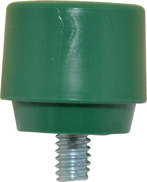 NUPLA - 1" Face Diam, Grade Tough, Green Hammer Tip/Face - Plastic - Strong Tooling