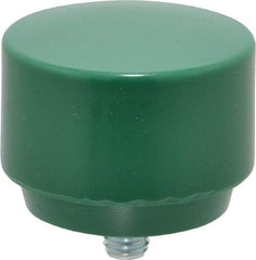 NUPLA - 2" Face Diam, Grade Tough, Green Hammer Tip/Face - Plastic - Strong Tooling