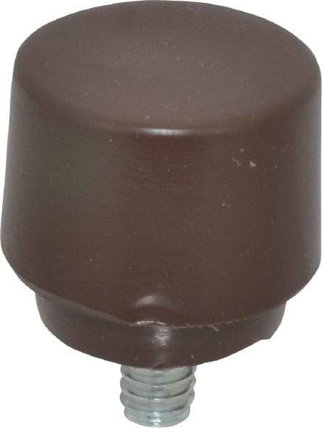 NUPLA - 1" Face Diam, Grade Soft, Brown Soft Face Hammer Tip - Plastic - Strong Tooling