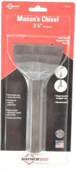 Mayhew - 7" OAL x 3-1/2" Blade Width Brick Chisel - Strong Tooling