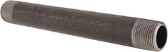 Made in USA - Schedule 80, 1" Diam x 10" Long Black Pipe Nipple - Threaded - Strong Tooling