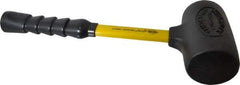 NUPLA - 4 Lb Head 2-3/4" Face Nonmarring Hammer - 13" OAL, Fiberglass Handle - Strong Tooling