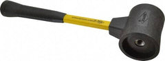 NUPLA - 3-1/4 Lb Head 3" Face Composite Nonmarring Hammer without Faces - Fiberglass Handle - Strong Tooling