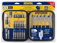 Irwin - 31 Piece, Bit Set - Phillips, Slotted, Square Point - Strong Tooling