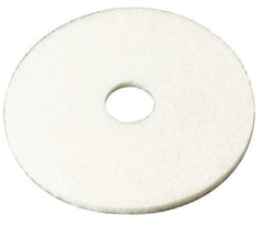 3M - Spray Buffing Pad - 17" Machine, White Pad, Polyester - Strong Tooling